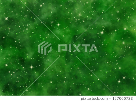 綠色水彩背景上的閃亮星星 綠色水彩背景上的閃亮星星 137060728