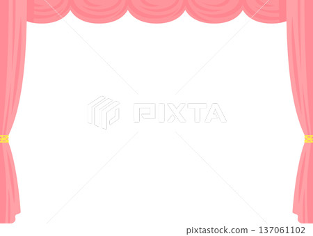 A cute stage curtain frame 137061102