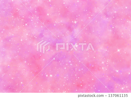 Dream cute pink cloud and star background 137061135
