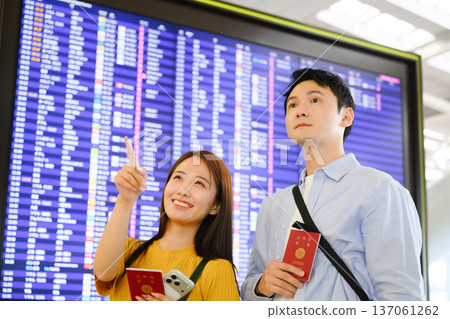 請查看機場的資訊牌。圖片由關西國際機場(KIX)提供。 請查看機場的資訊牌。圖片由關西國際機場(KIX)提供。 137061262