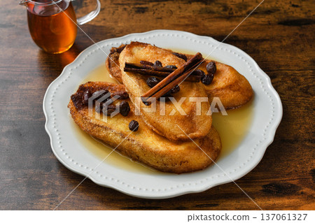 Caballero pobre, a dessert from the Yucatan Peninsula of Mexico 137061327