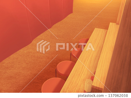 Mobile food stall counter background illustration 04 Mobile food stall counter background illustration 04 137062038