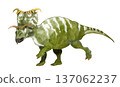科斯莫角龍（Kosmoceratops）的行走示意圖，它是目前已知擁有最多角的角龍類。 137062237