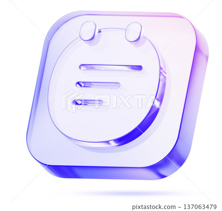 3d glass calendar square button icon with holographic gradient. Crystal schedule planner, notes and memos. To do list, simple notepad or notebook for ui ux design, mobile and web app. 3D illustration 3d glass calendar square button icon with holographic gradient. Crystal schedule planner, notes and memos. To do list, simple notepad or notebook for ui ux design, mobile and web app. 3D illustration 137063479