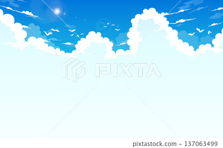 藍天和積雨雲 frame_horizontal 藍天和積雨雲 frame_horizontal 137063499