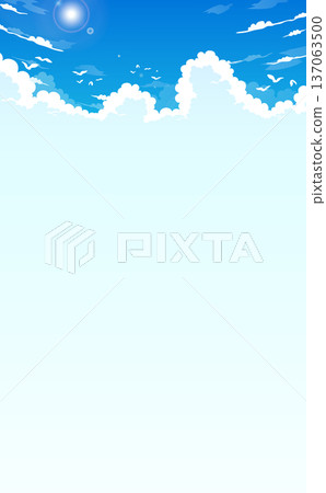 藍天與積雨雲 frame_vertical 137063500