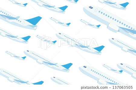 背景中有很多飛機水平上升 背景中有很多飛機水平上升 137063505