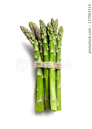 Bunch of green asparagus Bunch of green asparagus 137063514