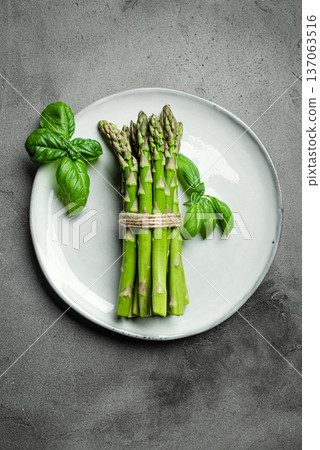 Bunch of green asparagus Bunch of green asparagus 137063516
