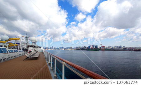 Tokyo Harbor Cruise Deck View Tokyo Harbor Cruise Deck View 137063774