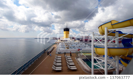 Tokyo Harbor Cruise Deck View Tokyo Harbor Cruise Deck View 137063777