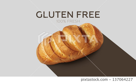 Fresh gluten free bread displayed for Easter celebration and family gatherings Fresh gluten free bread displayed for Easter celebration and family gatherings 137064227