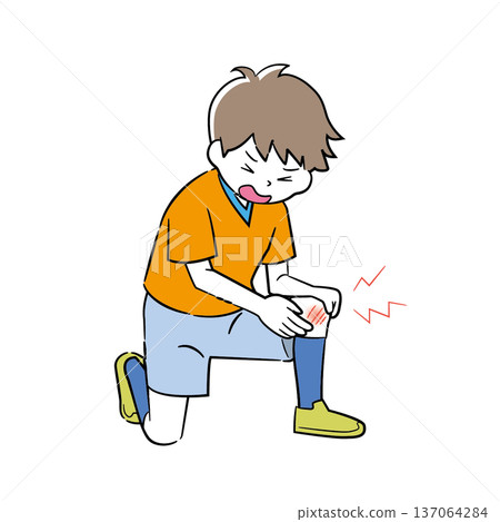 Elementary school boy injured while playing soccer 4C 137064284