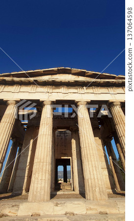 Ancient Roman Agora Columns In Athens Greece Europe Ancient Roman Agora Columns In Athens Greece Europe 137064598