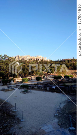 Acropolis View From Roman Agora In Athens Greece Acropolis View From Roman Agora In Athens Greece 137064610