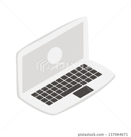 Isometric Laptop Computer Illustration Isometric Laptop Computer Illustration 137064671