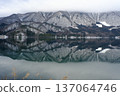 Mountain scenery reflected in Lake Aoki 137064746