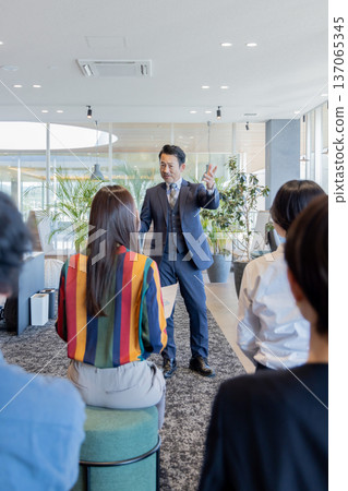 People working in the designer office People working in the designer office 137065345