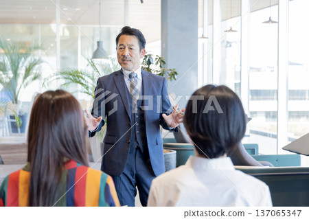 People working in the designer office 137065347