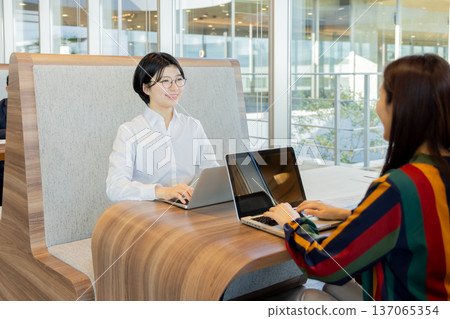 People working in the designer office 137065354