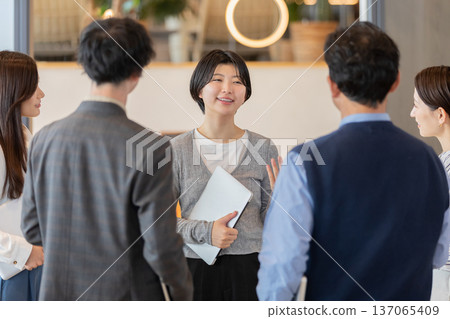 People working in the designer office 137065409