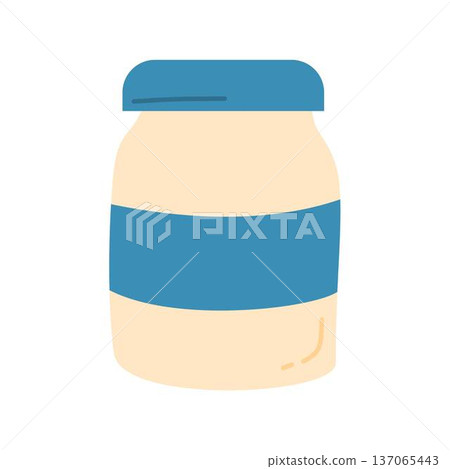 protein powder health food illustration protein powder health food illustration 137065443
