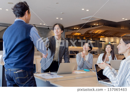 People working in the designer office 137065483