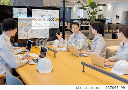 People working in the designer office People working in the designer office 137065499
