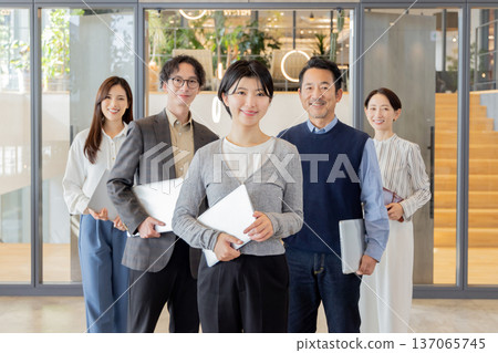 People working in the designer office 137065745