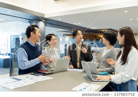 People working in the designer office People working in the designer office 137065758