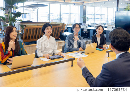 People working in the designer office 137065784