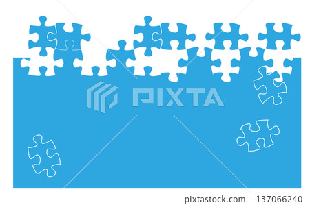 Light blue puzzle background illustration Light blue puzzle background illustration 137066240