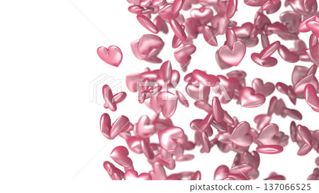 大量可愛的愛心背景CG，適用於商店、簡報和銷售。 137066525