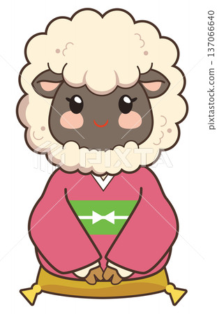 Cute sheep illustration for the Year of the Sheep 137066640