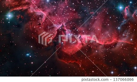 紅色發光的氣體雲和輻射星雲，是新恆星誕生的地方。 137066866