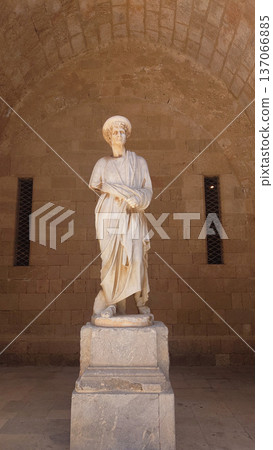Classical Marble Statue Inside Palace of the Grand Master Rhodes, Greece Classical Marble Statue Inside Palace of the Grand Master Rhodes, Greece 137066885