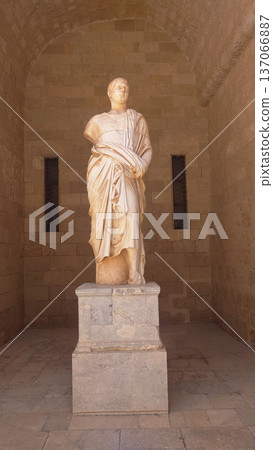 Classical Marble Statue Inside Palace of the Grand Master Rhodes, Greece Classical Marble Statue Inside Palace of the Grand Master Rhodes, Greece 137066887