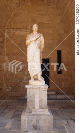 Classical Marble Statue Inside Palace of the Grand Master Rhodes, Greece Classical Marble Statue Inside Palace of the Grand Master Rhodes, Greece 137066890