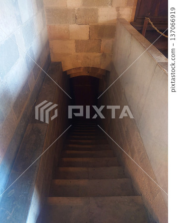 Stone Stairway Inside Palace of the Grand Master Rhodes, Greece Stone Stairway Inside Palace of the Grand Master Rhodes, Greece 137066919