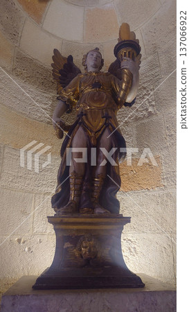 Medieval Statue Inside Palace of the Grand Master Rhodes, Greece Medieval Statue Inside Palace of the Grand Master Rhodes, Greece 137066922
