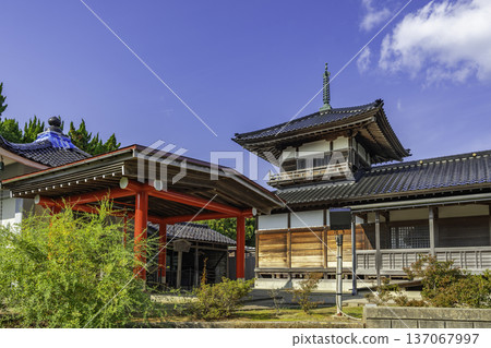 Keta Jingu-ji Temple Shokaku-in Temple Amida Hall and Tower, Hakui City, Ishikawa Prefecture 137067997