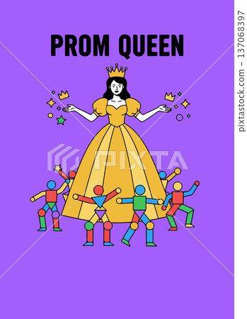 Prom Queen Illustration Prom Queen Illustration 137068397