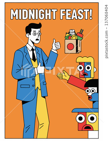 Midnight Feast Illustration Midnight Feast Illustration 137068404