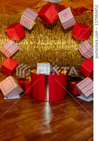 Chinese New Year Horse Statue, Festive Decorations Chinese New Year Horse Statue, Festive Decorations 137068452
