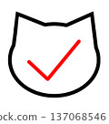 Checkbox_Casually simple cat face 137068546