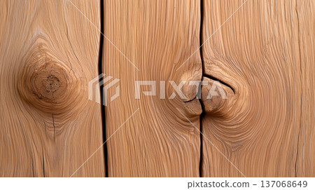Wood plank knot grain texture natural brown surface timber pattern Weathered wood plank with knot grain texture shows natural brown timber surface 137068649