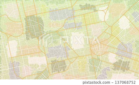 Pastel colored urban street layout background with detailed roads and city blocks. Vector illustration. Pastel colored urban street layout background with detailed roads and city blocks. Vector illustration. 137068752