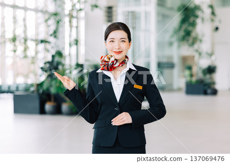Airport ground staff (Photo courtesy of Kobe Airport (UKB)) Airport ground staff (Photo courtesy of Kobe Airport (UKB)) 137069476