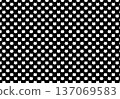 Cat dot background material black and white 137069583