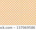 Orange cat dot background material 137069586